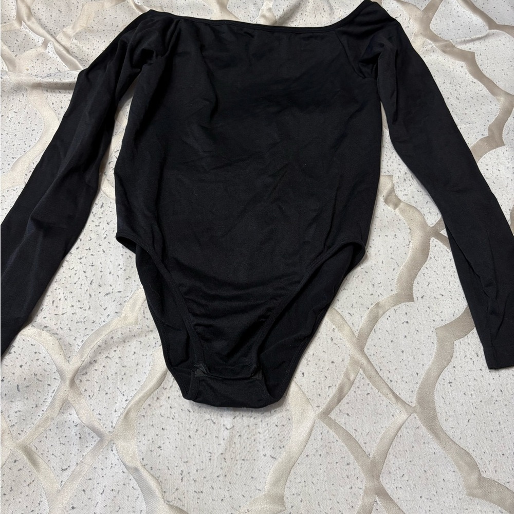 Spirit Black Long Sleeve Bodysuit for Kids